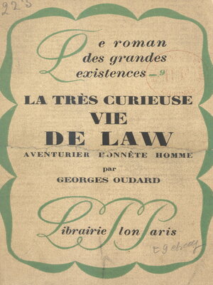 cover image of La très curieuse vie de Law